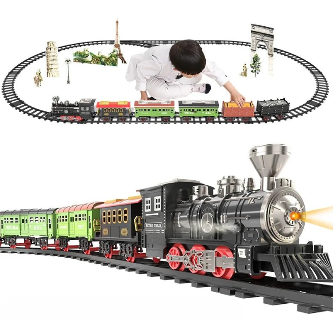 ClassicTrack Set – Vintage Trein met Realistische Effecten