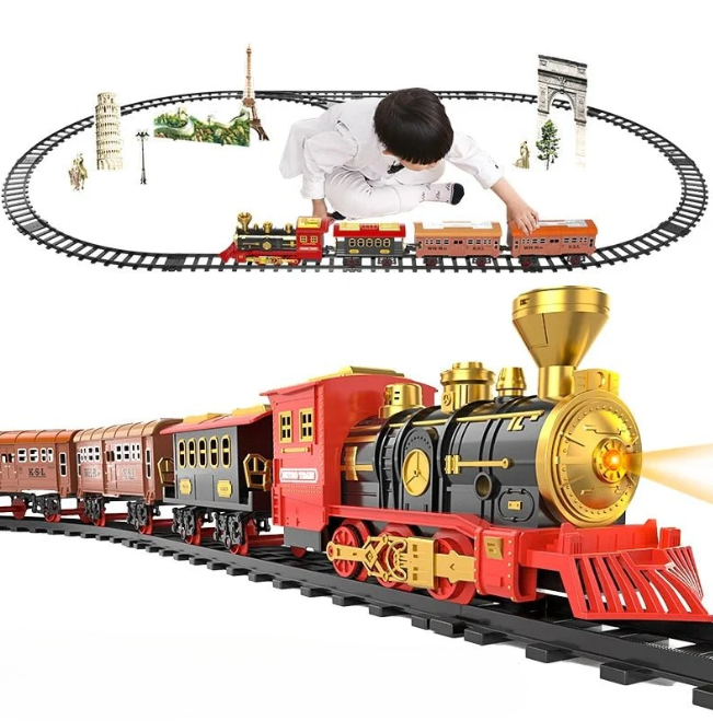 ClassicTrack Set - Retro Trein met Realistische Functies