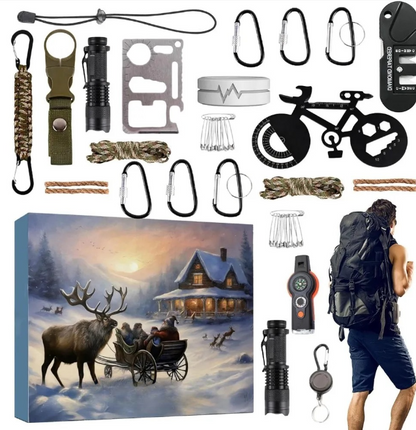 SurvivalPro Advent Calendar 2025 - Essentiële Outdoor Gear voor Avonturiers