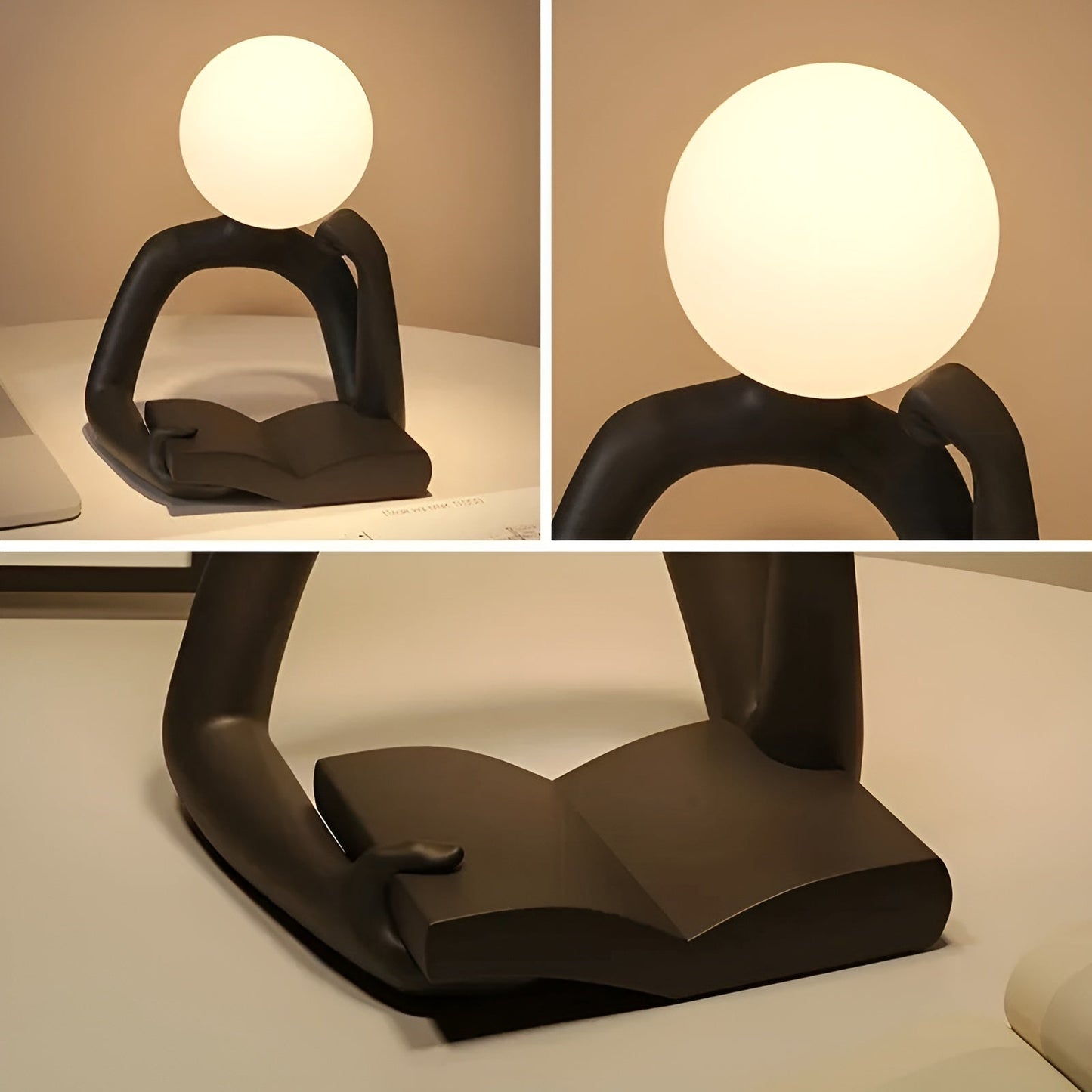 LuxLume Verfijnde Designer Tafellamp – Moderne Kunst met Sfeervolle Verlichting
