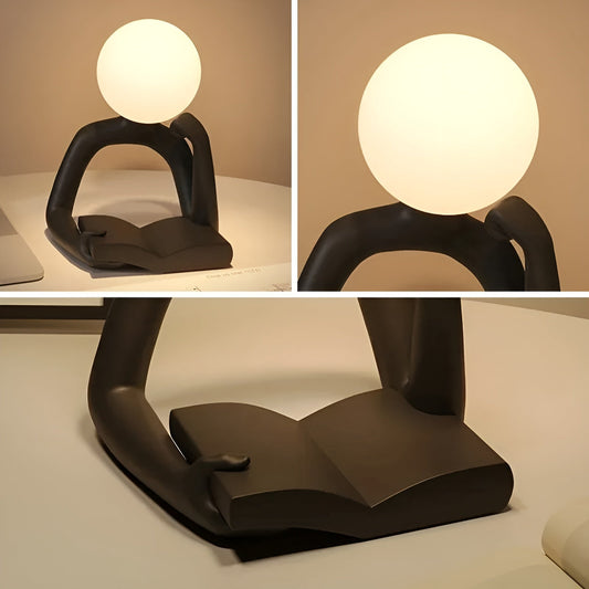 LuxLume Verfijnde Designer Tafellamp – Moderne Kunst met Sfeervolle Verlichting