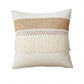 Bohemian Kussenhoes - Geometrisch Kussenhoes in Beige met Franjes