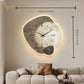 CreamWind Clock – Stijlvolle Moderne Wandklok met LED