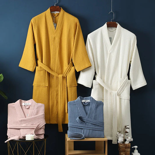 GentleHug Robe - Luxe Katoenen Badjas voor Ontspanning