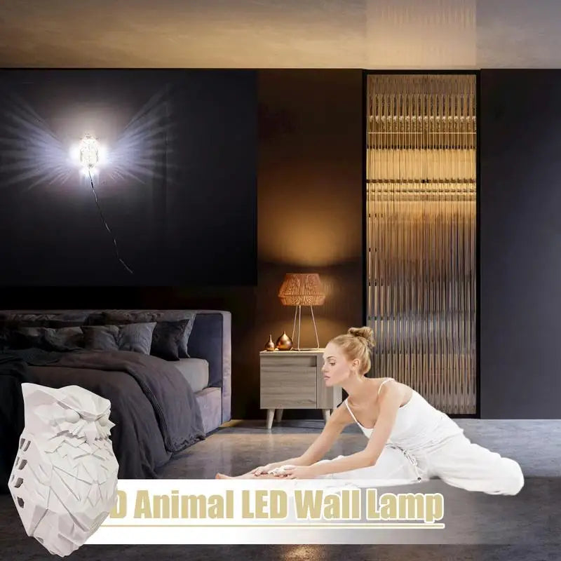 OwlLight - 3D Uil Wandlamp voor Slaapkamer