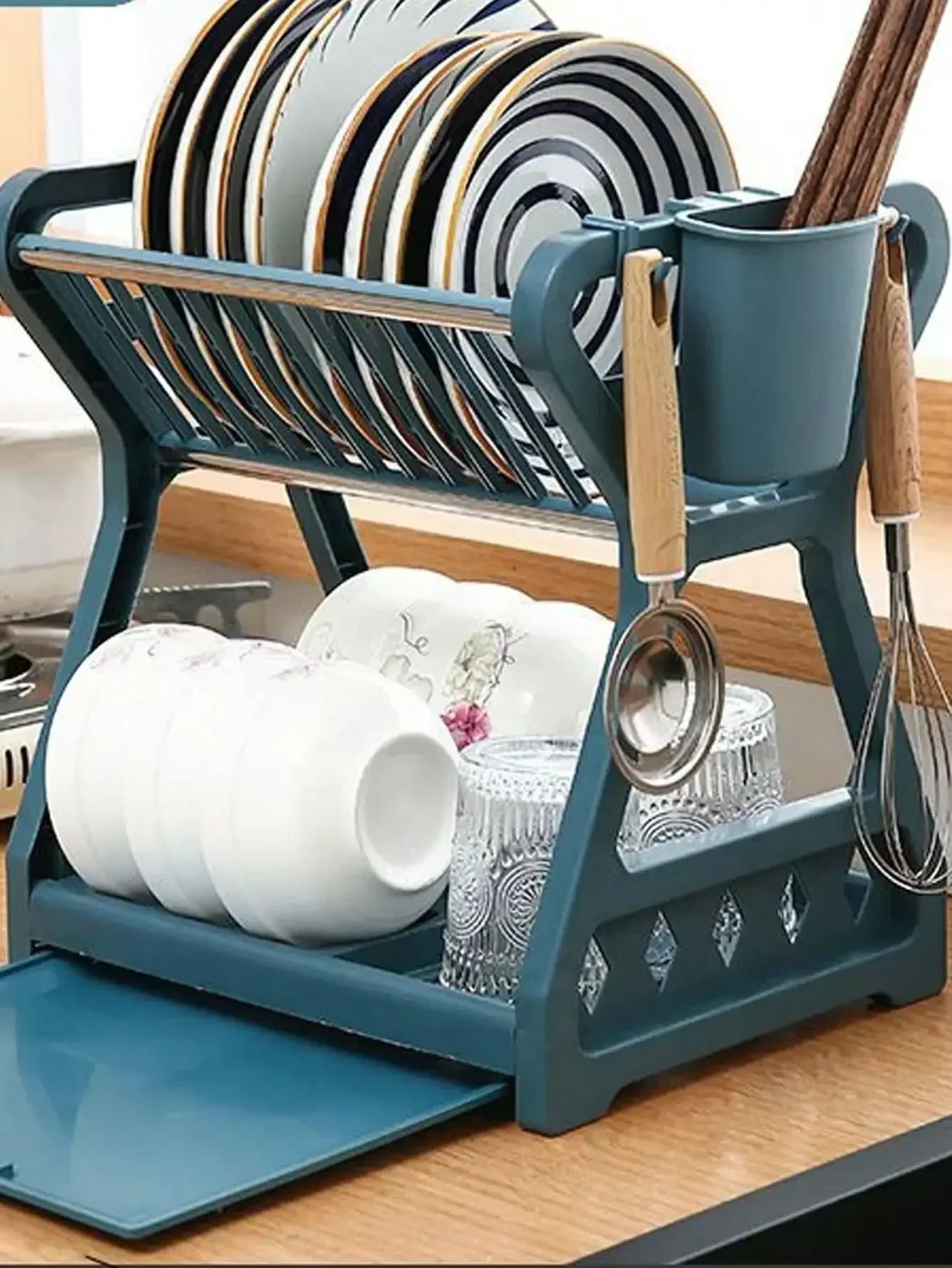 RackMaster - Elegante Opvouwbare Afdruiprek voor de Keuken