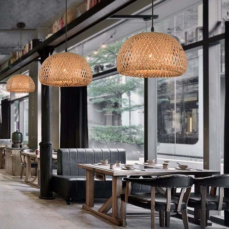 BambooLife Hanglamp - Handgeweven Bamboe Lampenkap voor een Warm Interieur