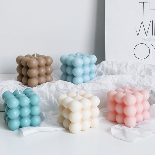 BubbleGlow Candle - Trendy Kaars voor Jouw Interieur
