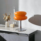 Elegante Macaron Glazen Tafellamp met USB - 3 Lichtkleuren