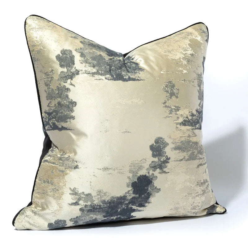 LuminaRest Kussenhoes - Luxueuze Kussenhoes met Abstract Design voor Moderne Interieurs