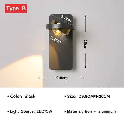 BrightTurn – Verstelbare LED Wandlamp voor Elke Ruimte