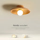 Woodland Plafondlamp - Elegante Houten Plafondlamp met Warm LED-Licht voor Jouw Interieur