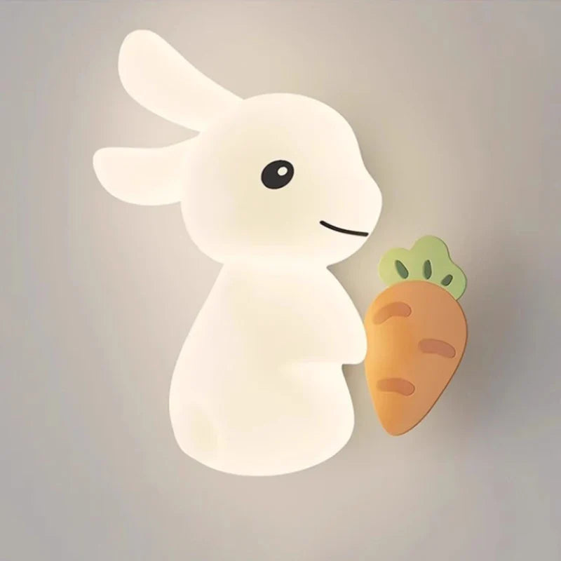 RabbitGlow Lamp - Speelse LED Kinder Wandlamp