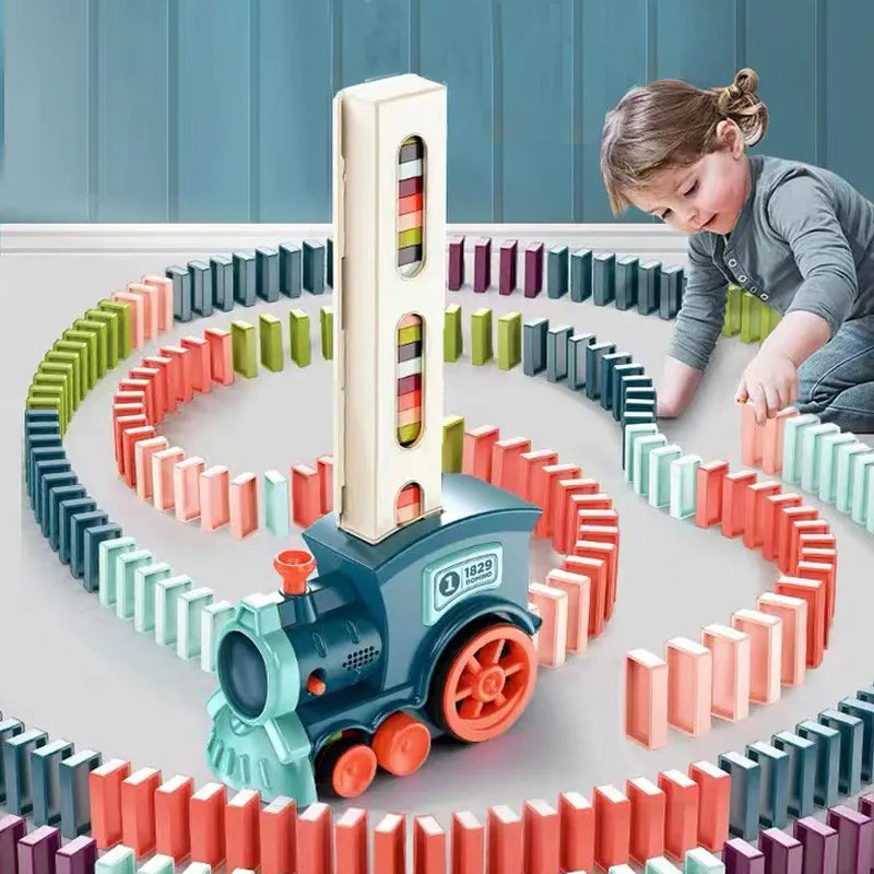 Creatieve Domino Express - Speel en Leer met Kleurrijke Stenen