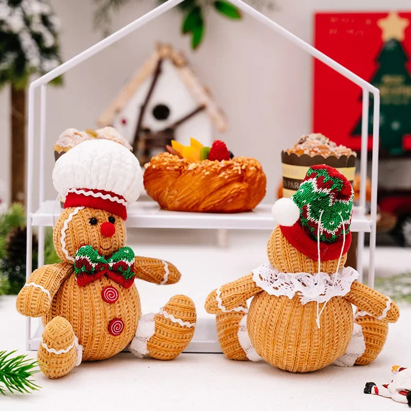 Feestelijke Peperkoekman Hanger voor Kerstversiering – Geel