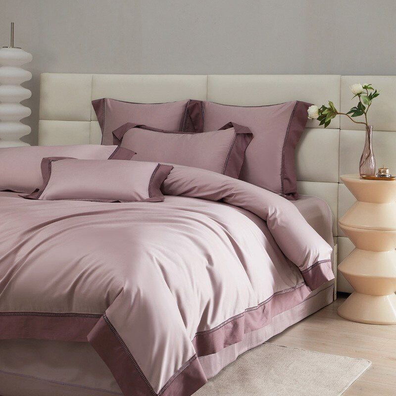 Mystique Mauve – Luxe Dekbedovertrekset van Egyptisch Katoen
