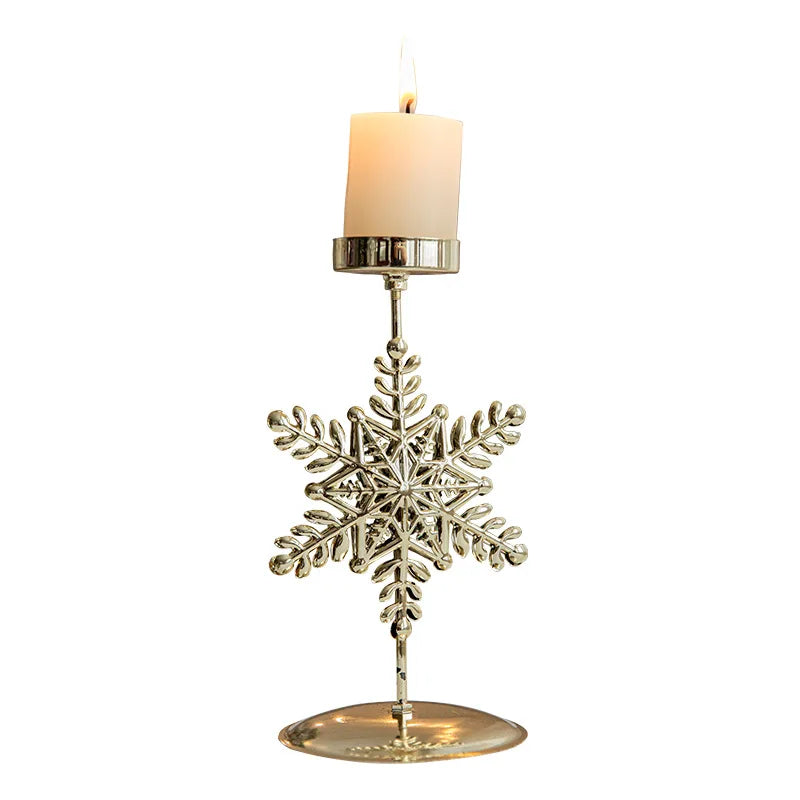 StarGlow Candle Holder - Elegante Gouden Decoratie voor Feestdagen