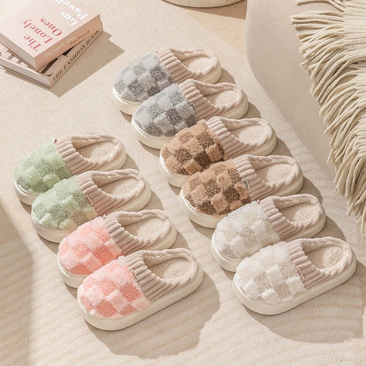 Dreamy Feet Pantoffels - Trendy Geruite Katoenen Pantoffels voor Optimaal Comfort