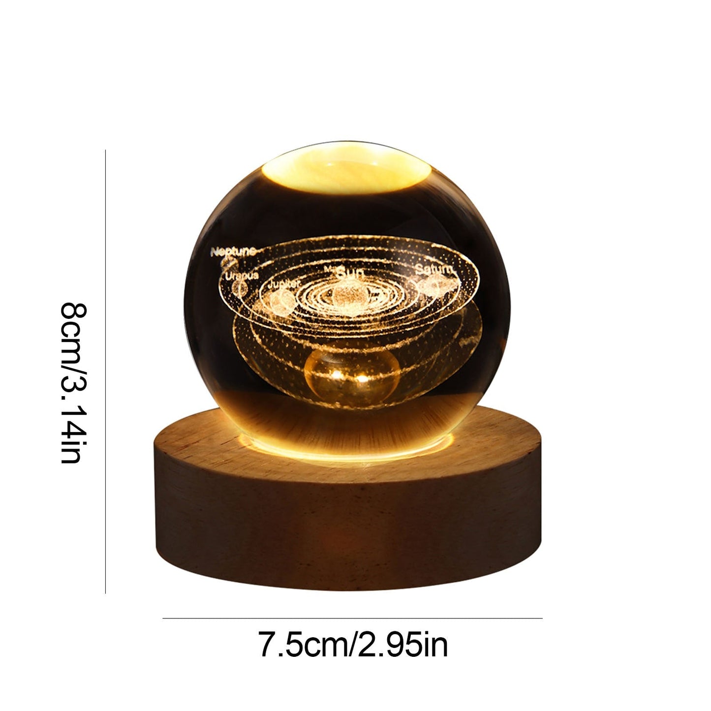 Crystal Light Ball – Betoverende Glazen Sfeerlicht voor Thuis