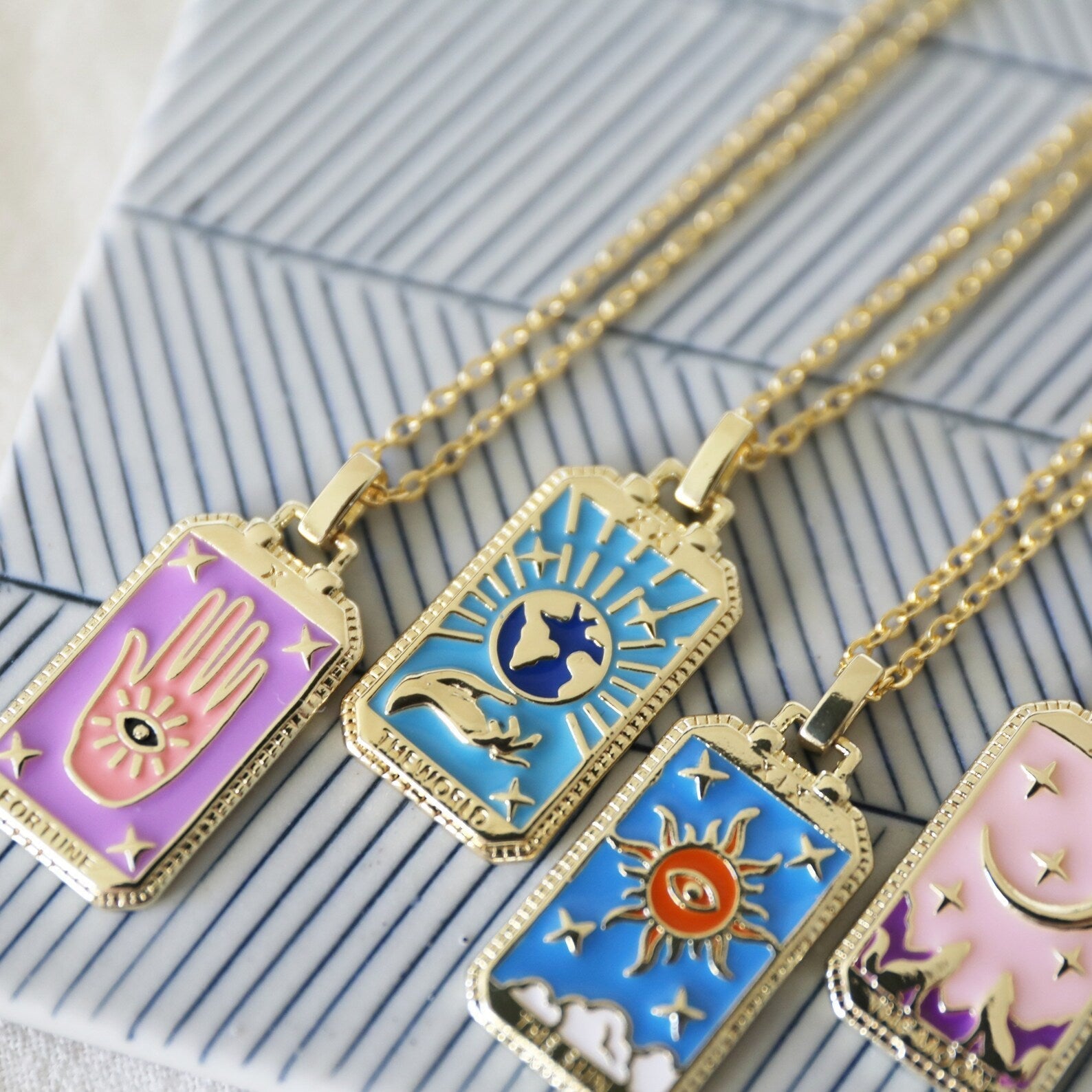 Enchanting Tarot Card Necklace | Discover the Meaning Behind Each Charm