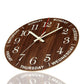 GlowClock – Luxe Houten Wandklok met Nachtverlichting