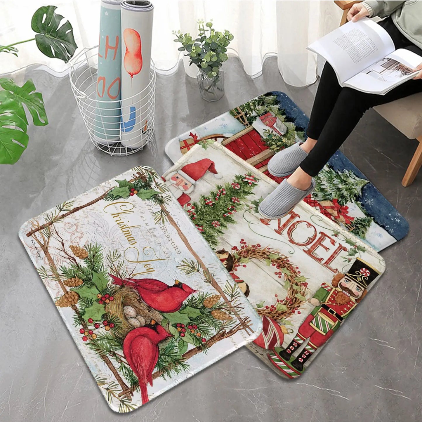 FestiveWelcome – Luxe Kerst Deurmat voor je Drempel