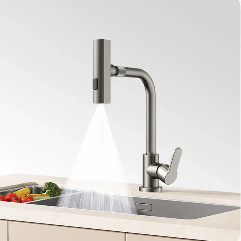 AquaTwist – Elegante Keukenkraan met Flexibele Spuitmond