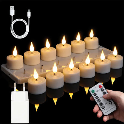 Flickerflex LED Kaarsen - Betoverende Vlamloze LED Kaarsen voor Elke Gelegenheid
