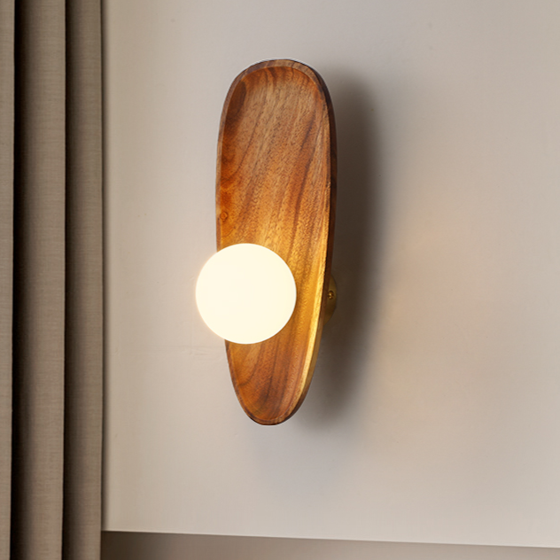 BoisLumi Wall – Natuurlijke Houten Wandlamp voor Sfeervolle Verlichting