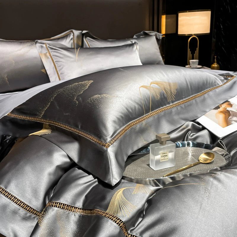 Golden Mist – Luxe Egyptisch Katoenen Dekbedovertrek