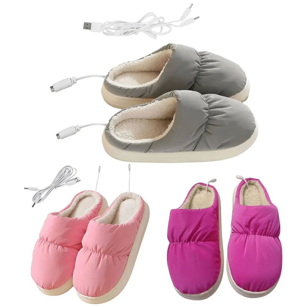 CloudCuddle Comfort Pantoffels - Ultieme Verwarmde Pluche Pantoffels voor Wintercomfort