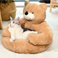 Samiya – Luxe Pluche Kattenbed voor Slaapcomfort