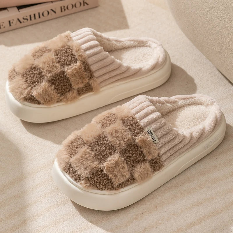 Dreamy Feet Pantoffels - Trendy Geruite Katoenen Pantoffels voor Optimaal Comfort