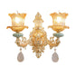 CrystalLuxe - Luxueuze Kristallen Wandlamp voor Modern Interieur