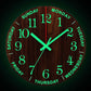 GlowClock – Luxe Houten Wandklok met Nachtverlichting