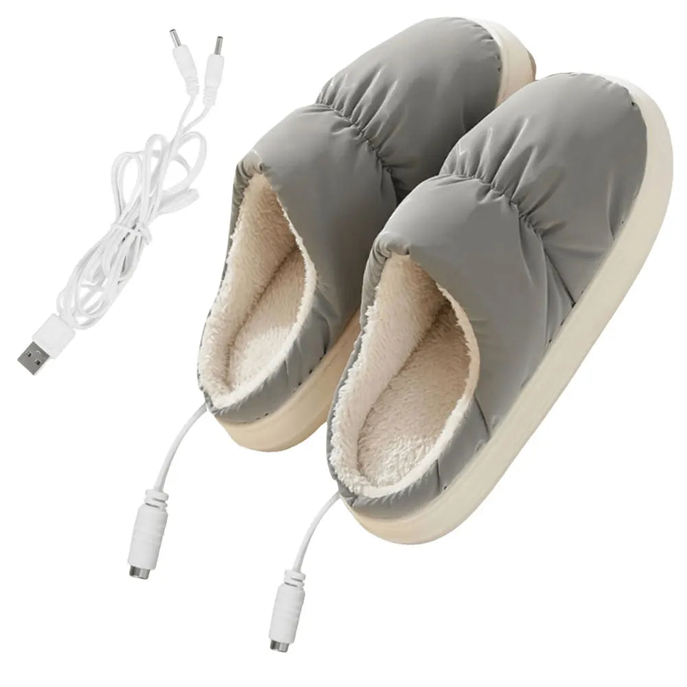 CloudCuddle Comfort Pantoffels - Ultieme Verwarmde Pluche Pantoffels voor Wintercomfort