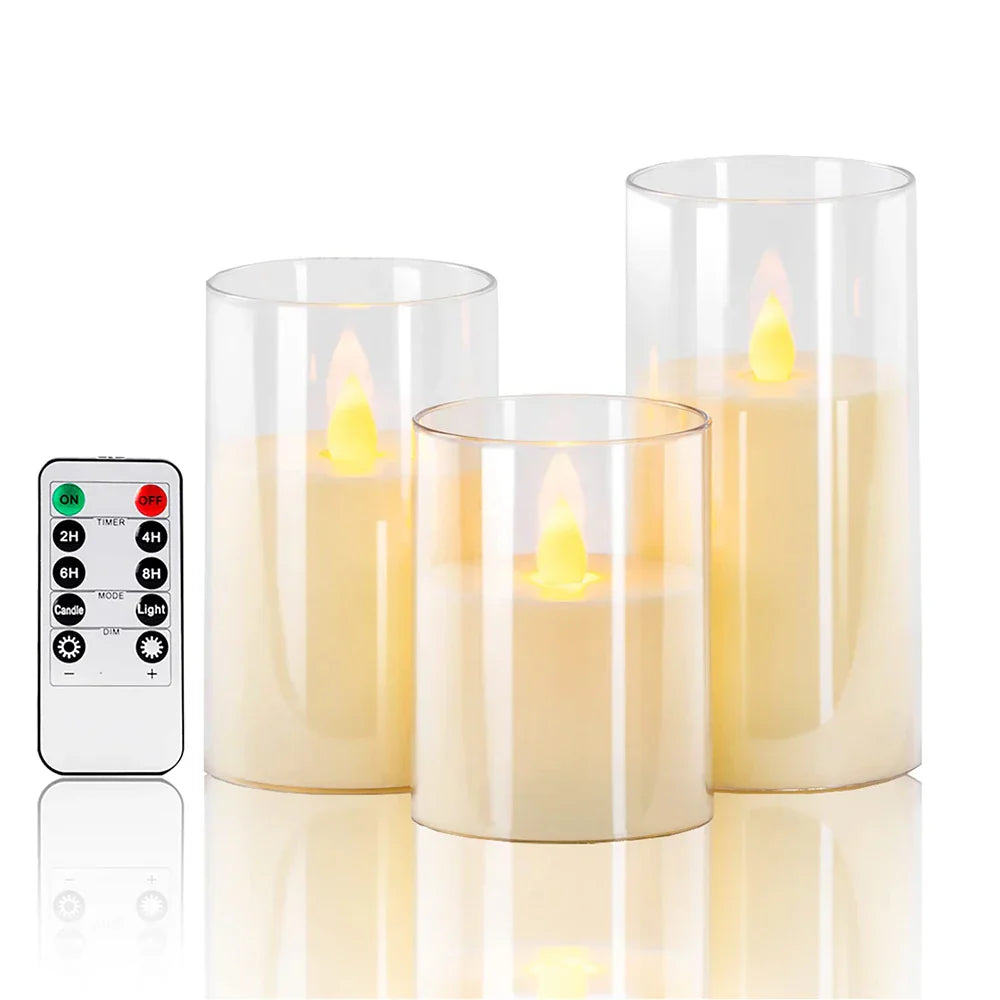 Oplaadbare CandleGlow – Elegante LED Kaarsenset met Afstandsbediening