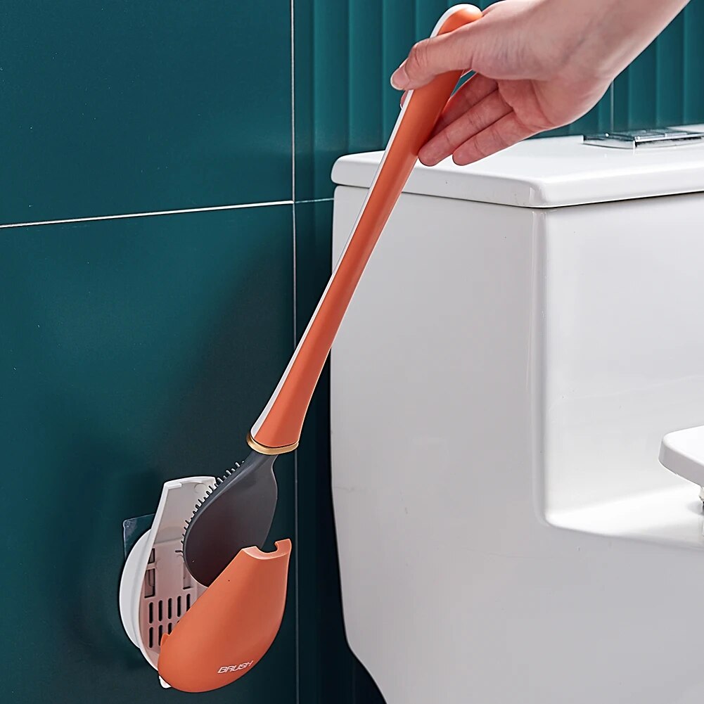 SumiClean - Strakke Siliconen Toiletborstel voor Jouw Badkamer