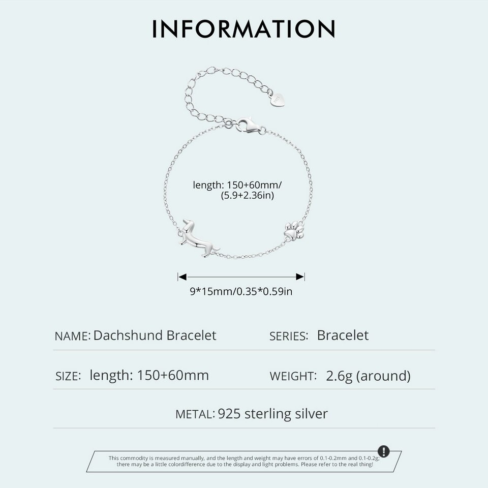 Charmantes Armband mit süßem Dackel-Anhänger
