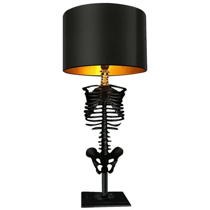 Gothic Skelet Tafellamp – Handgemaakt en Mysterieus Design