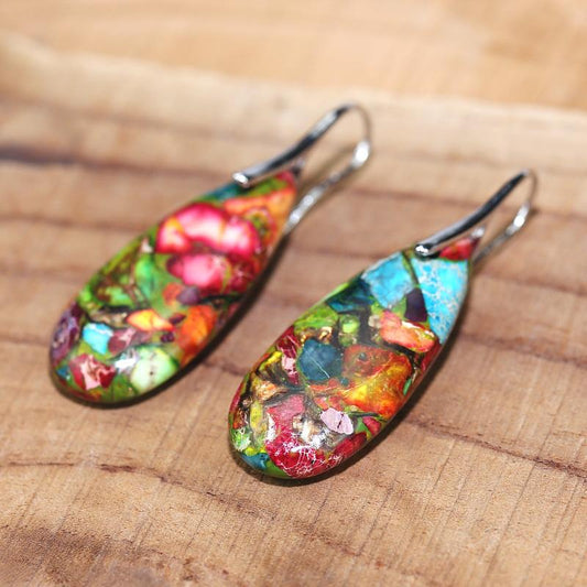 JasperDrop Earrings – Spirituele Oorbellen van Nerida