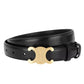 EleganceBelt - Luxe Lederen Riem met Gouden Details