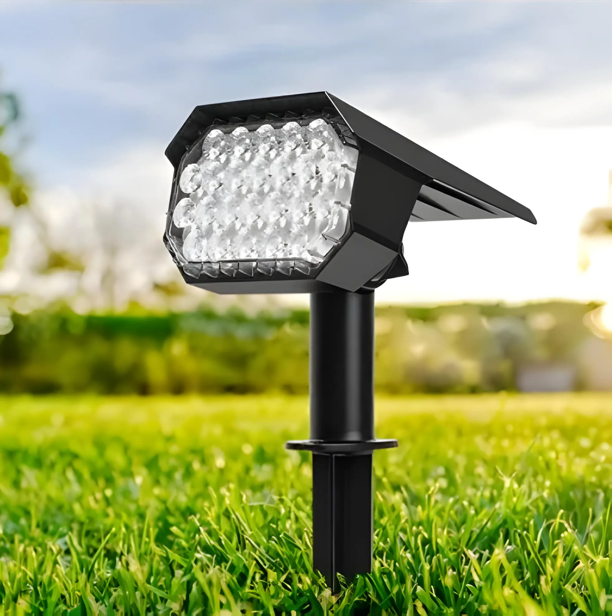 ÉclatSolaire – Stijlvolle Zonne-Tuinlamp met LED Verlichting