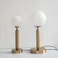 SphereShine Luxe Tafellamp van Glas & Messing – Elegantie en LED