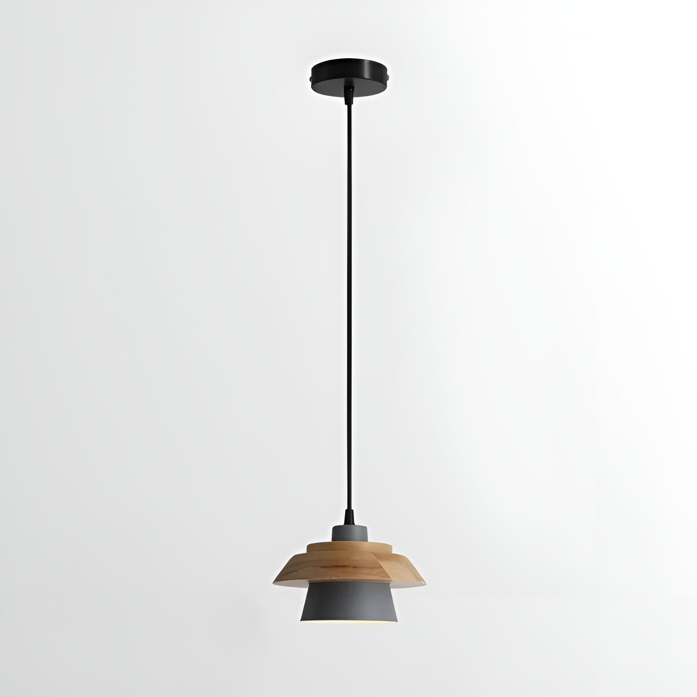 NordicMacaron Luxe Plafondlamp - Scandinavisch Design met Houten Afwerking