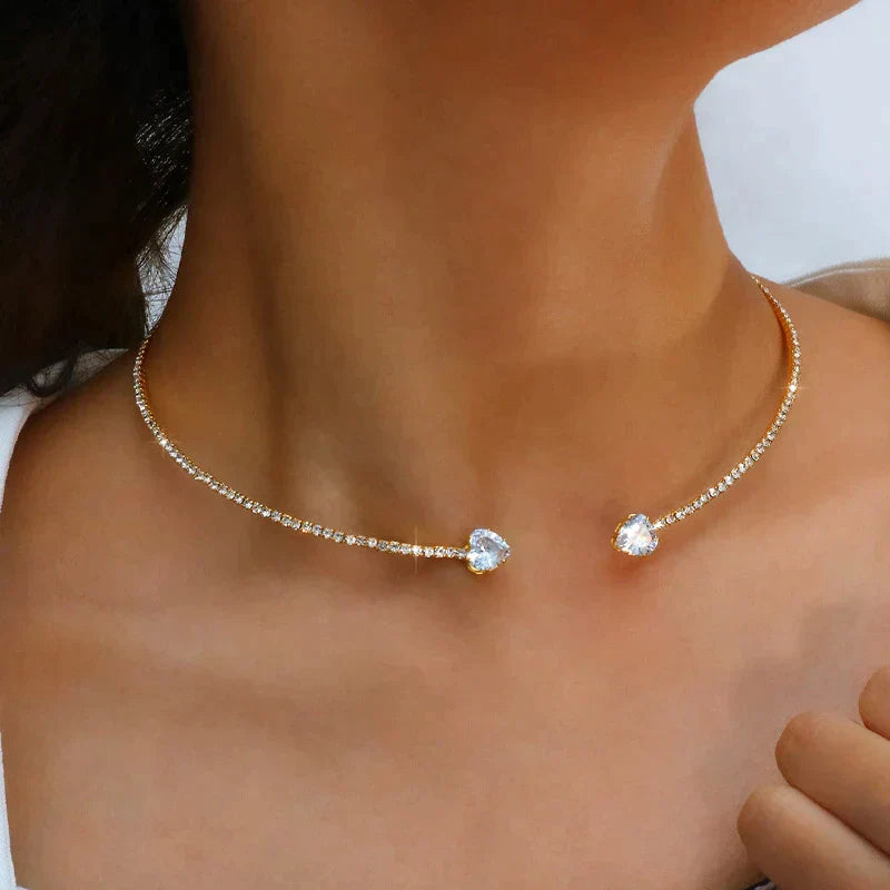 Stralende Choker Ketting met Prachtige Steentjes | Uniek Accessoire!