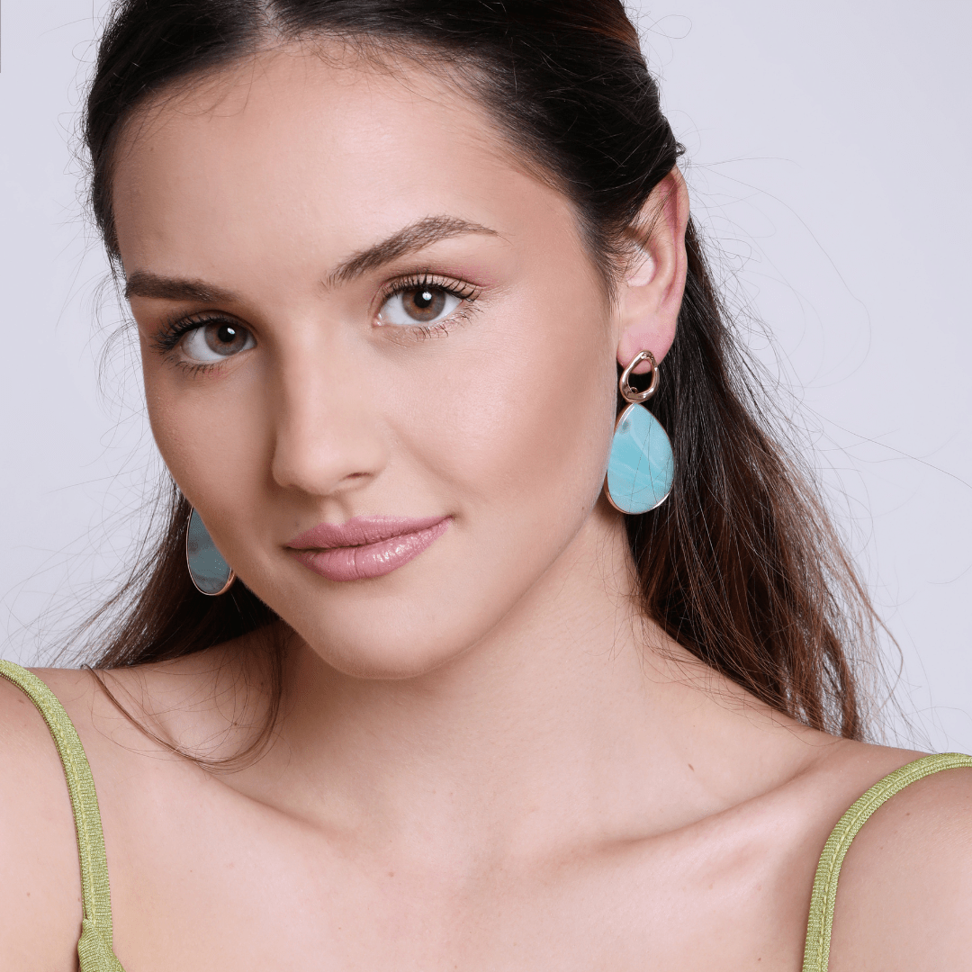 Amara Earrings – Tropische Amazoniet Sieraden
