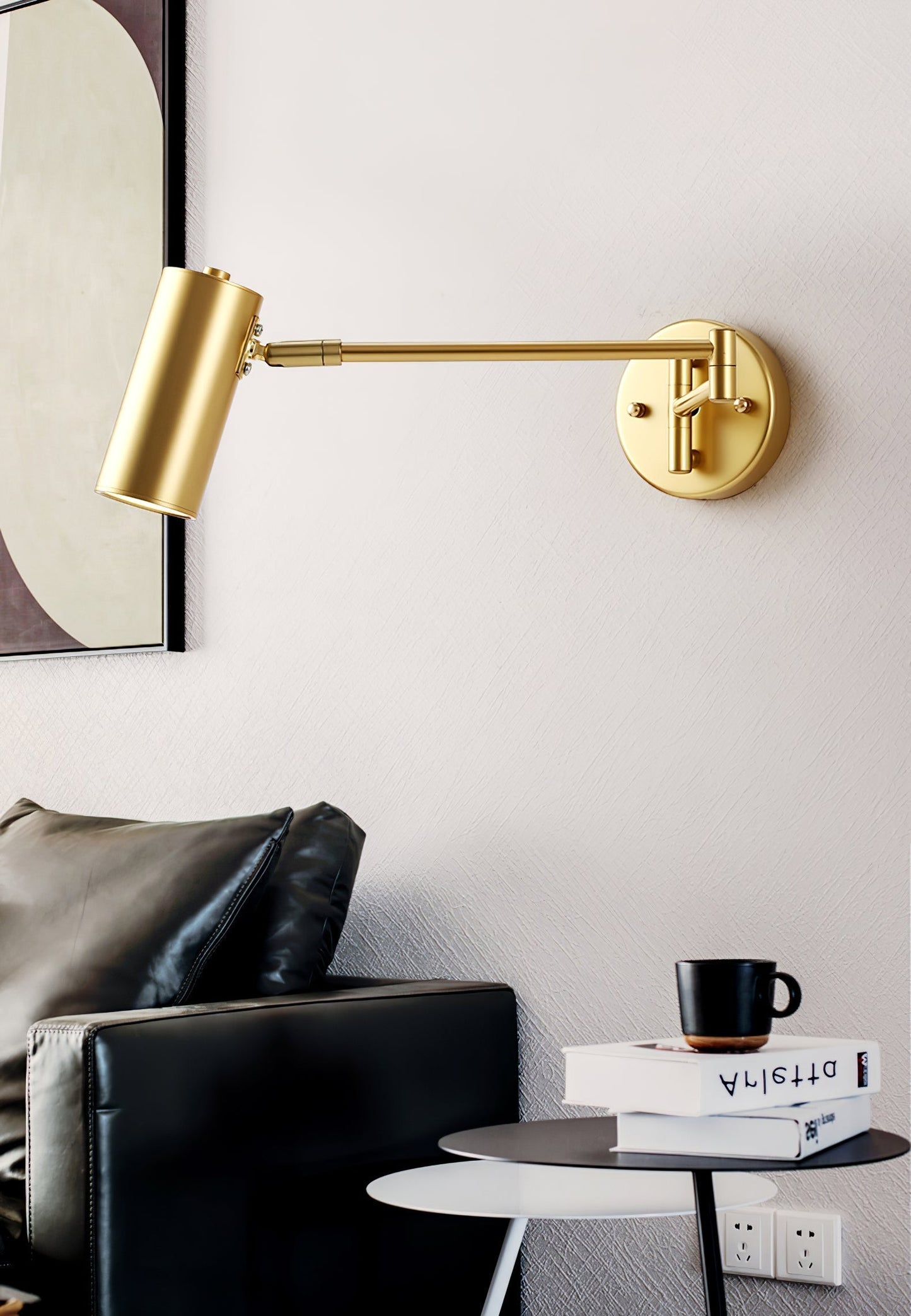 ModernGlow - Strakke Wandlamp van Metaal en Acryl