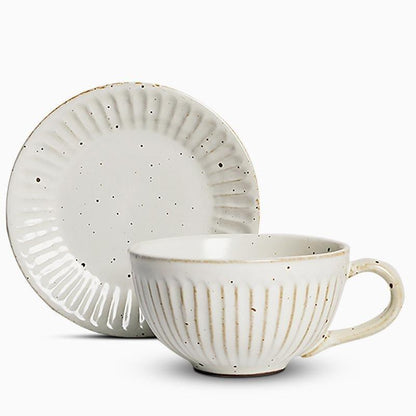 ElegantBowl – Set van 2 Steengoed Kommetjes met Lepel