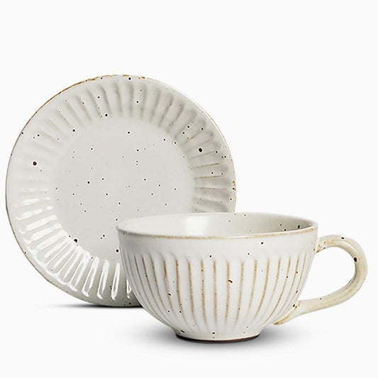 ElegantBowl – Set van 2 Steengoed Kommetjes met Lepel